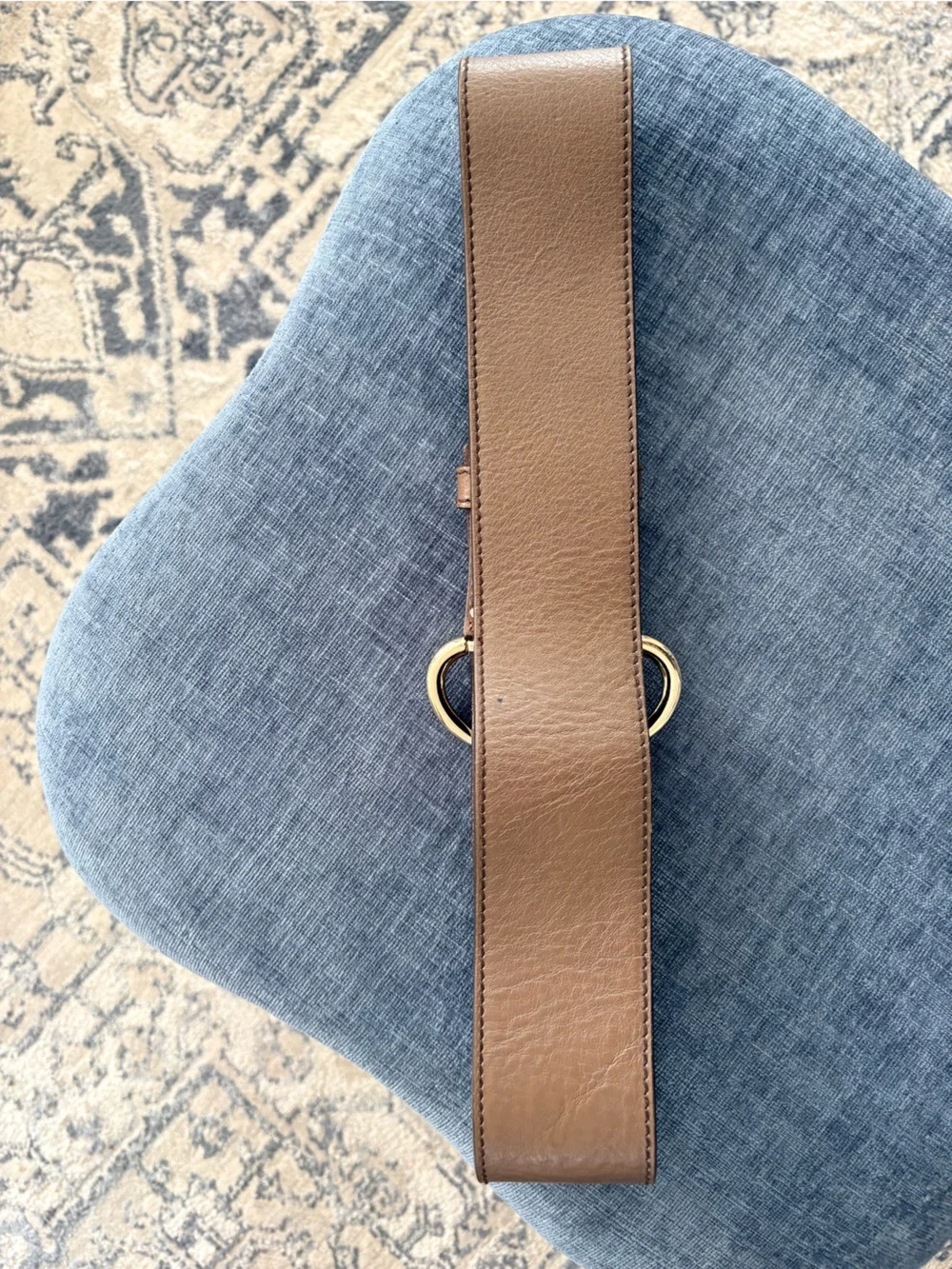 Banana Republic Taupe Brown Leather Belt Size S Made in Italy